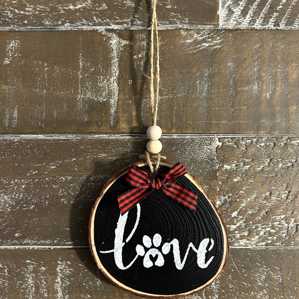 Hand Painted Wooden Ornament / Door Knob Decor